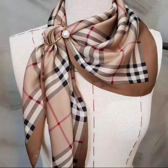 (3PCS $18) Simple classic round pearls Scarf ring. - Picture 2 of 13